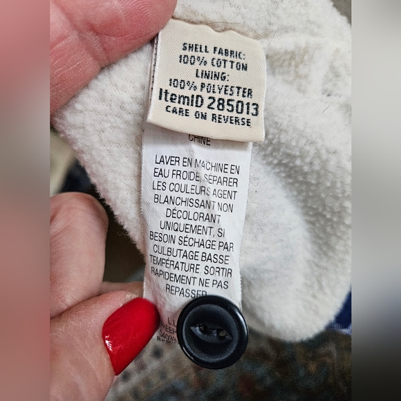 L.L. Bean Women's  Fleece Lined Flannel Shirt - Picture 5 of 7